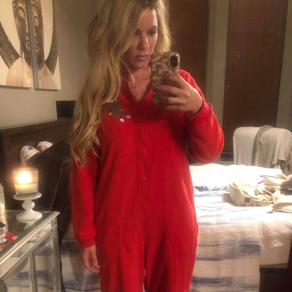 Nick & Nora Adult Onesie sock monkey pajamas